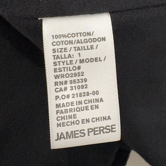 James Perse Double Breasted Long Coat – Black, Size 1 (S) - Picture 5 of 8